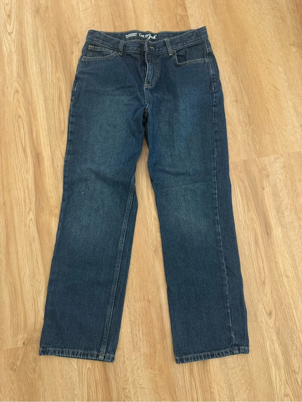 Cat & Jack Men's Navy Straight-Leg Jeans